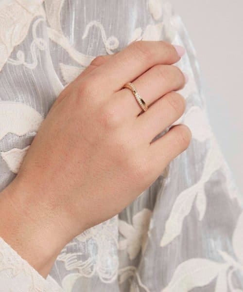 Pan Jewelry - Ring i gull med zirkonia - Bilde 2