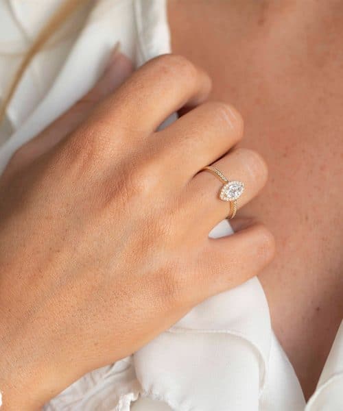 Pan Jewelry - Ring i gull med zirkonia - Bilde 2