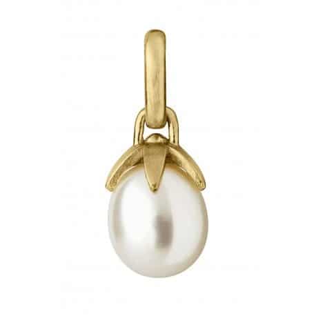 ByBiehl Mini La Perle Pendant - Gold w/ White Pearl