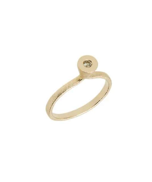 Heiring - Ring in 14K gold with diamond