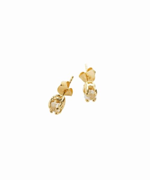 The Night Keeps IT’S Secrets, Earstuds, Gold, 925 Silver - Bjørg