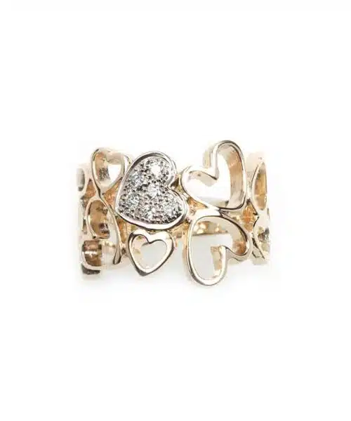 Van Bergen - Joy Ring i gult gull med diamanter
