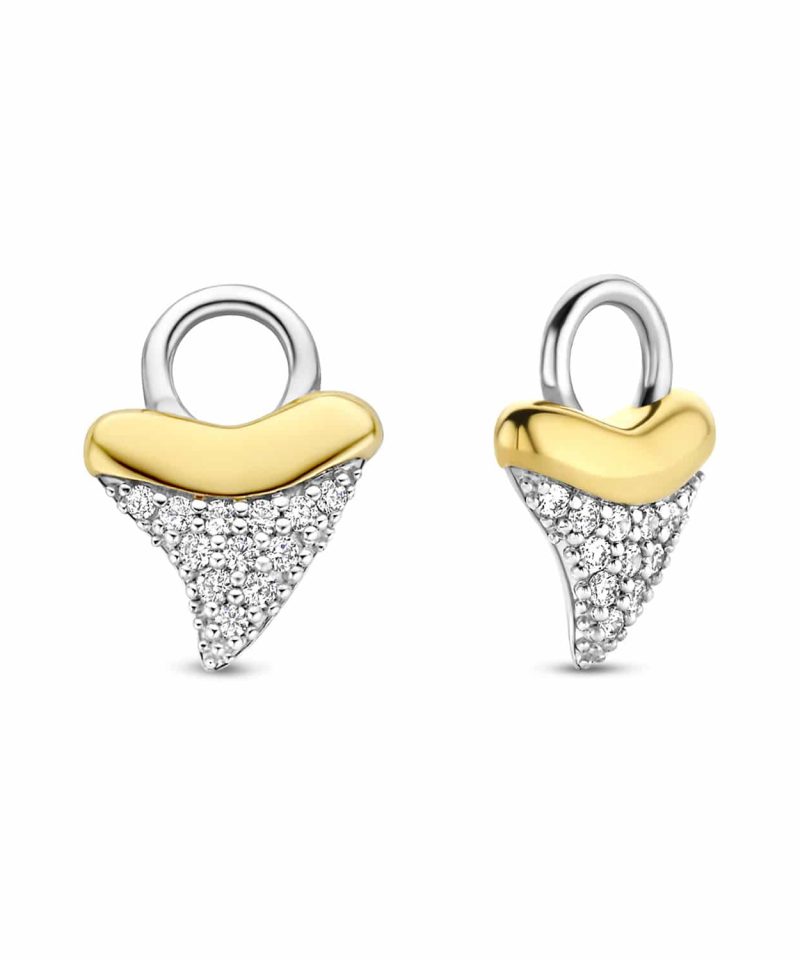 Ti Sento - Milano zirconia shark tooth earcharms 9251ZY