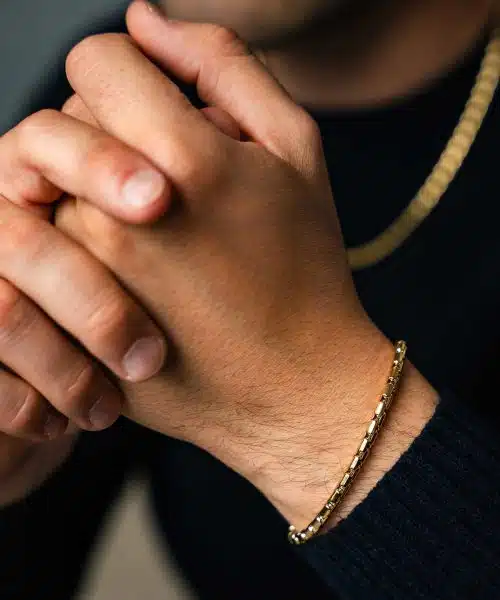Ur armbånd i forgylt stål - Bilde 6