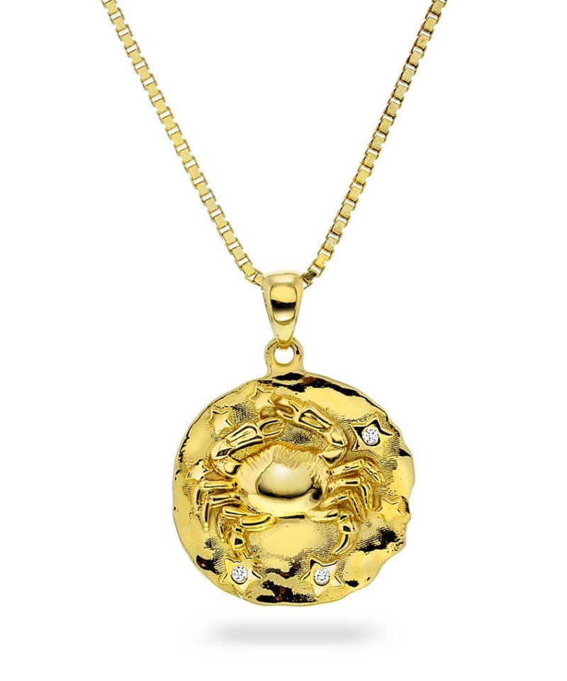 Smykke i sølv med zirkonia KREPSEN