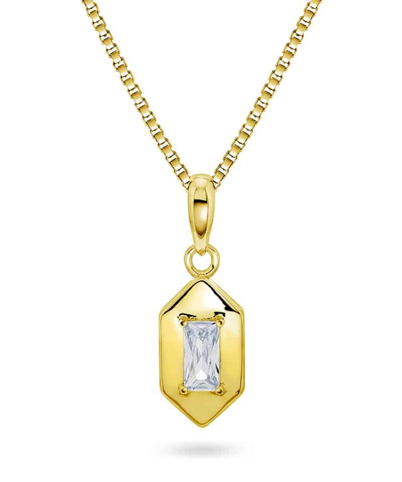 Smykke i sølv med zirkonia