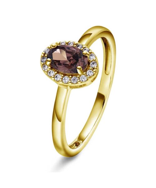 Athens Charm ring i sølv med zirkonia