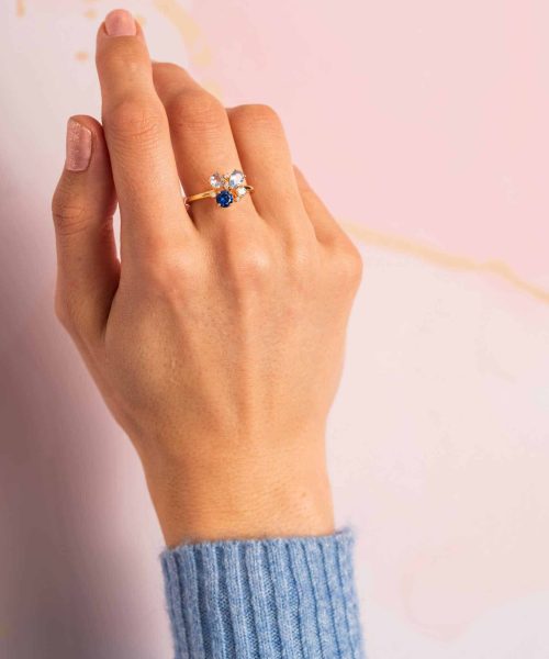 GLAM ring med blåtoner - Bilde 4
