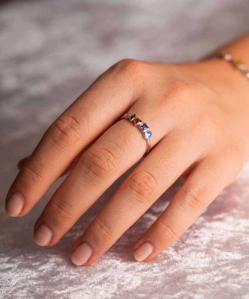 Sparks ring i sølv med zirkonia - Bilde 3
