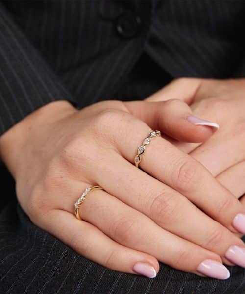 Pan Jewelry - Dazzle ring i 925 forgylt sølv med zirkonia - Bilde 2