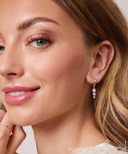 Pan Jewelry - Glitz øreringer i forgylt sølv - Bilde 2