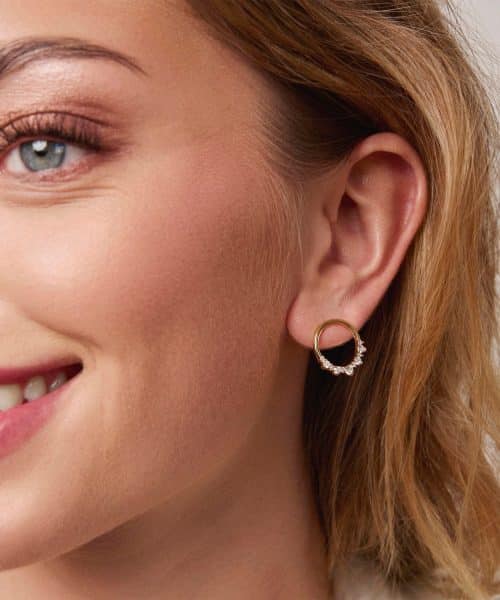 Pan Jewelry - Starlight øredobber i 925 forgylt sølv - Bilde 2