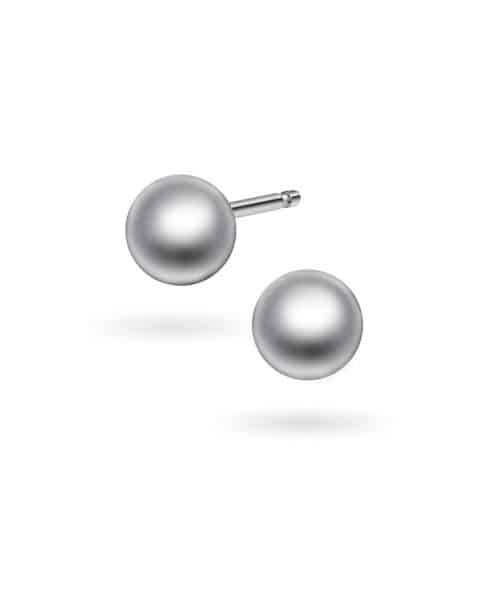 Kuleøredobber i 925 sølv, 4 mm