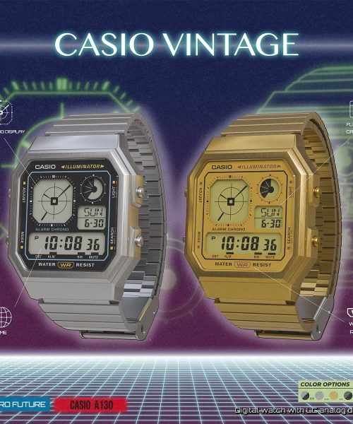 Casio Vintage 34mm - A130WEG-9AEF - Bilde 4