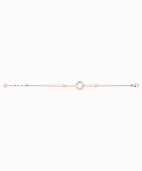 Thomas Sabo Bracelet circle with white stones rose gold plated - Bilde 2