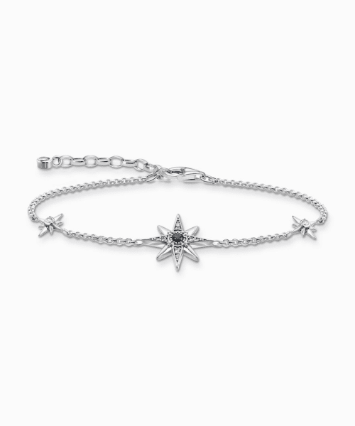 Thomas Sabo Bracelet Royalty star with stones silver
