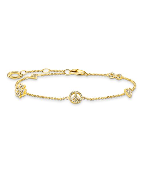 Thomas Sabo Bracelet with symbols gold