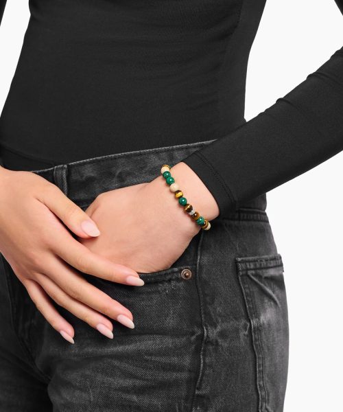 Thomas Sabo Bracelet with earth and green beads 7 mm - Bilde 2
