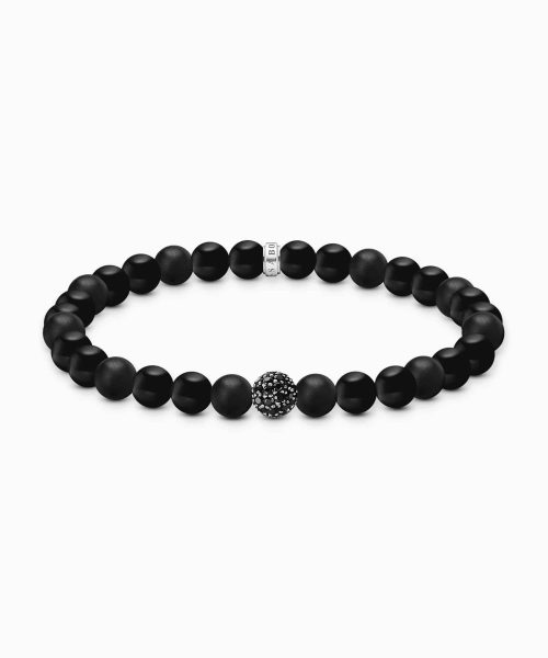 Thomas Sabo Black obsidian beads bracelet