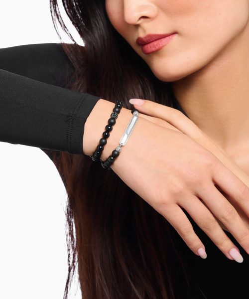 Thomas Sabo Black obsidian beads bracelet - Bilde 2
