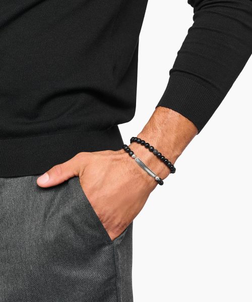 Thomas Sabo Black obsidian beads bracelet - Bilde 3