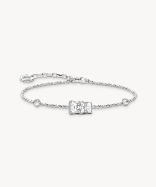 Thomas Sabo Silver bracelet with HARIBO goldbear and zircornia