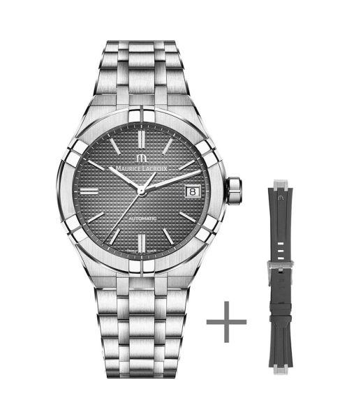 Maurice Lacroix Aikon Automatic 39 mm + Strap - AI6007-SS00F-230-A