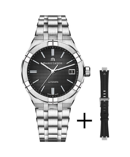 Maurice Lacroix Aikon Automatic 39 mm + Strap - AI6007-SS00F-330-A