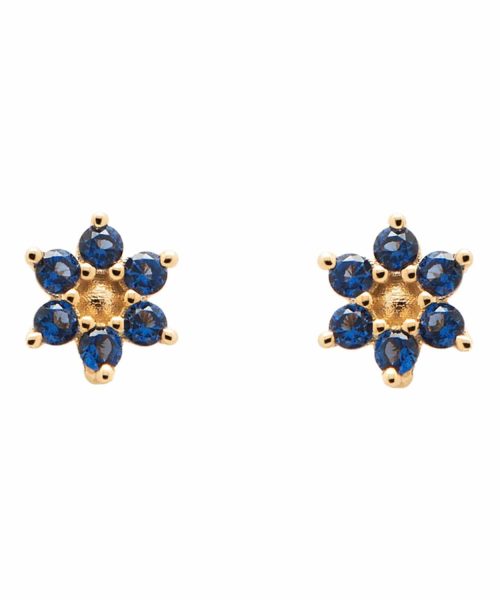 PDPaola indigo peony earrings ar01-348-u