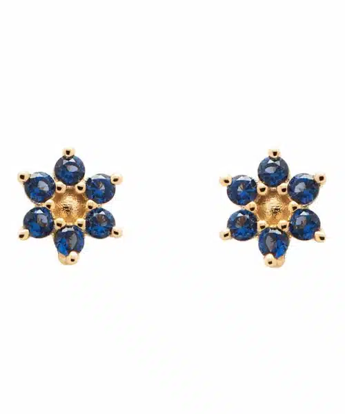 PDPaola indigo peony earrings ar01-348-u