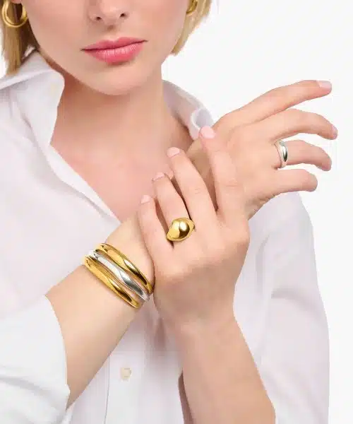 Thomas Sabo Gold-plated bangle in timless design - Bilde 2