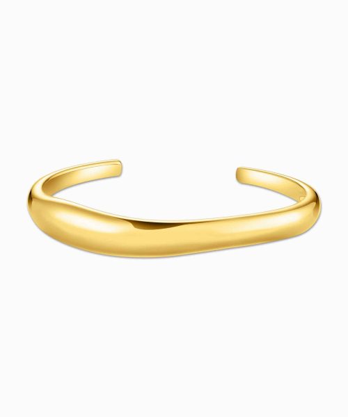 Thomas Sabo Gold-plated bangle in organic shape