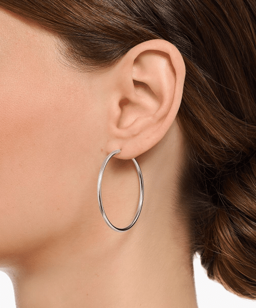 Thomas Sabo Silver medium hoop earrings - Bilde 2
