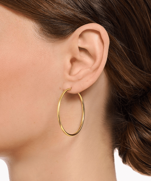 Thomas Sabo Gold-plated medium hoop earrings - Bilde 2