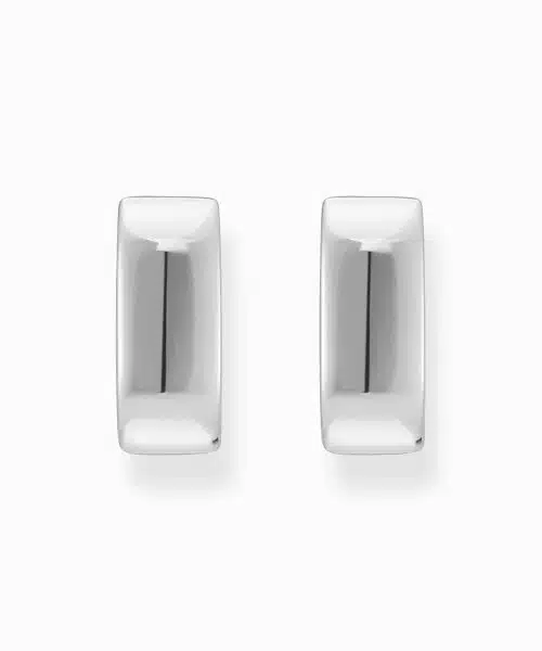 Thomas Sabo Silver hoop earrings in angular shape - Bilde 2