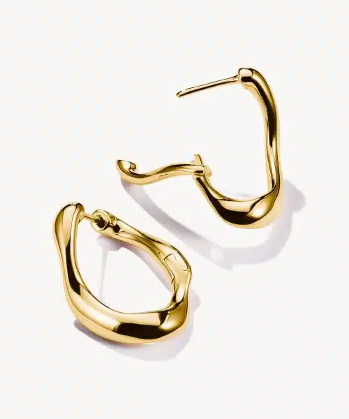 Thomas Sabo Gold-plated small hoop earrings Natural Beauty - Bilde 2