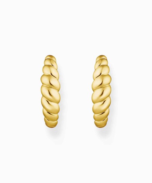 Thomas Sabo Gold-plated organic forms hoops - Bilde 2