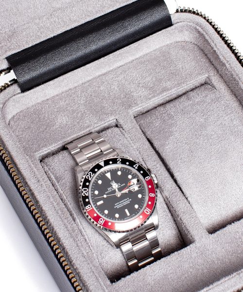 Hyde Park Two Watch Zip Case - Black - Bilde 2