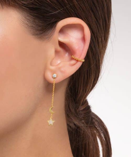 Thomas Sabo Single Ear Cuff Dots Gold - Bilde 3