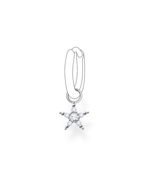Thomas Sabo Single Ear Pendant Star Silver - Bilde 2