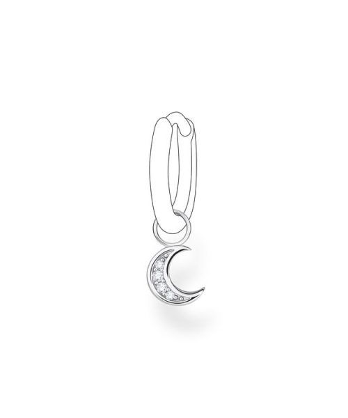 Thomas Sabo Single Ear Pendant Moon Silver - Bilde 2