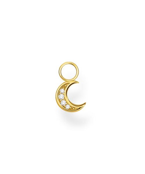 Thomas Sabo Single Ear Pendant Moon Gold