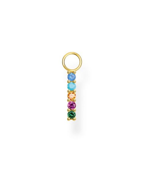 Thomas Sabo Single Ear Pendant Colourful Stones Gold