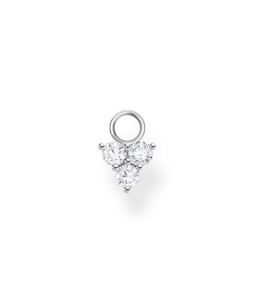 Thomas Sabo Single Ear Pendant White Stones, Silver