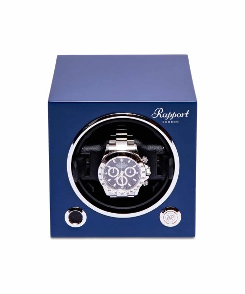 Evo Single Watch Winder - Admiral Blue