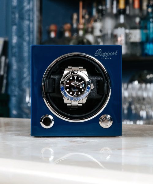 Evo Single Watch Winder - Admiral Blue - Bilde 2