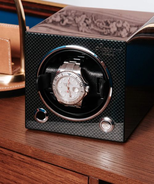Evo Single Watch Winder - Carbon Fibre - Bilde 2