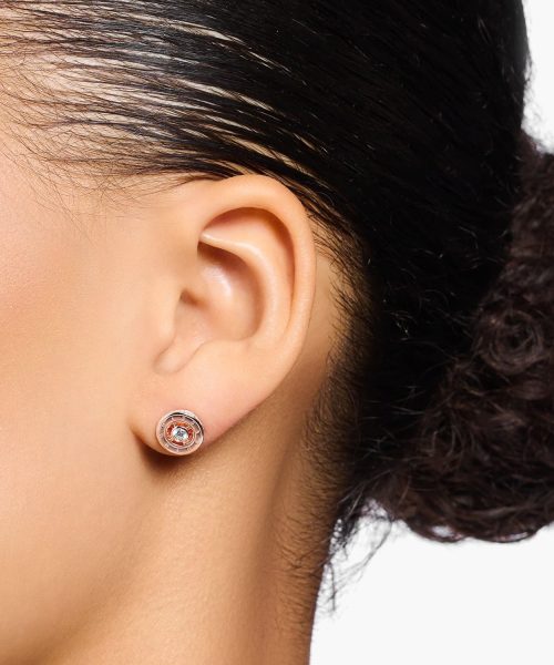 Thomas Sabo Ear studs with white stones rose gold plated - Bilde 2
