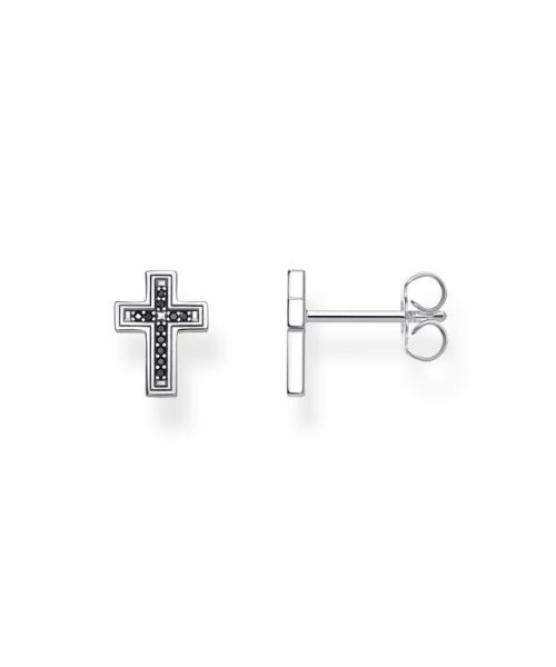 Thomas Sabo Ear Studs Cross Black