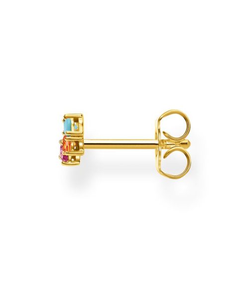 Thomas Sabo Single Ear Stud Colourful Stones, Gold - Bilde 2